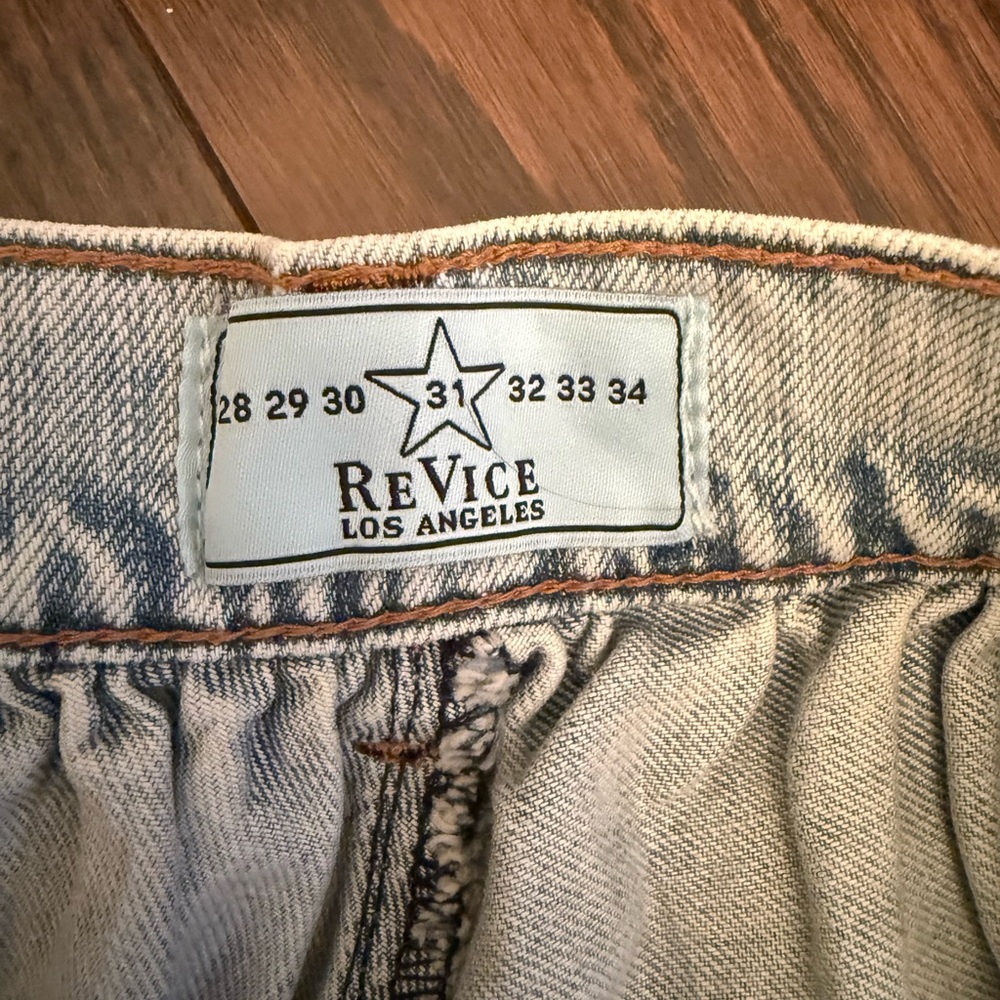 REVICE Denim Mini Skirt